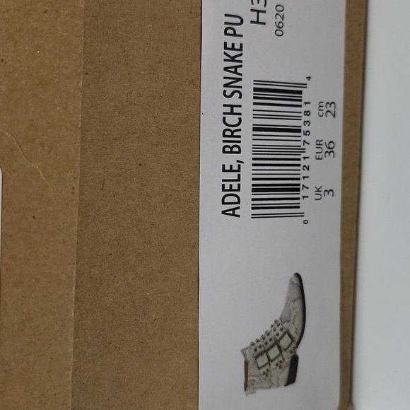 1072- Zodiac Adele Birch Snake Vegan Ankle Boots Size 6 M NWT - Picture 11 of 11